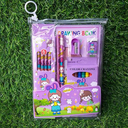 All-in-One Transparent Stationery Kit for Kids