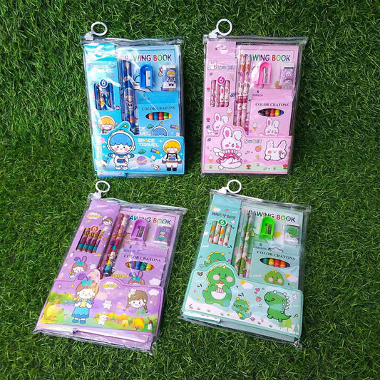 All-in-One Transparent Stationery Kit for Kids