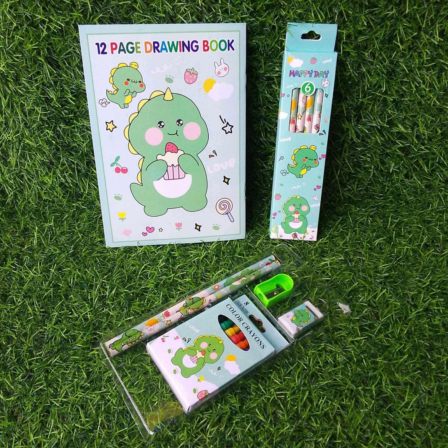All-in-One Transparent Stationery Kit for Kids