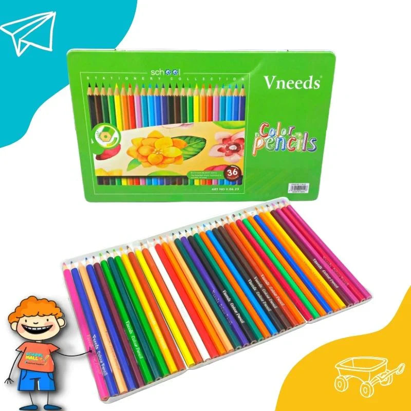 ποΈβ¨ 36 Color Pencils π¨ in Steel Box π§βπ¨