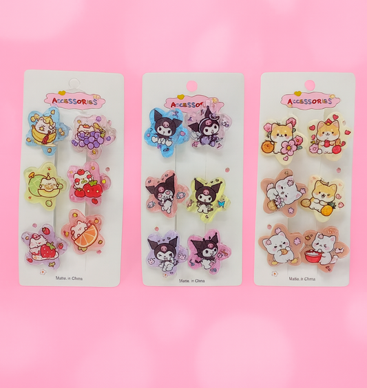 ๐ฐCute Character Hair Pins for Kids ๐บ