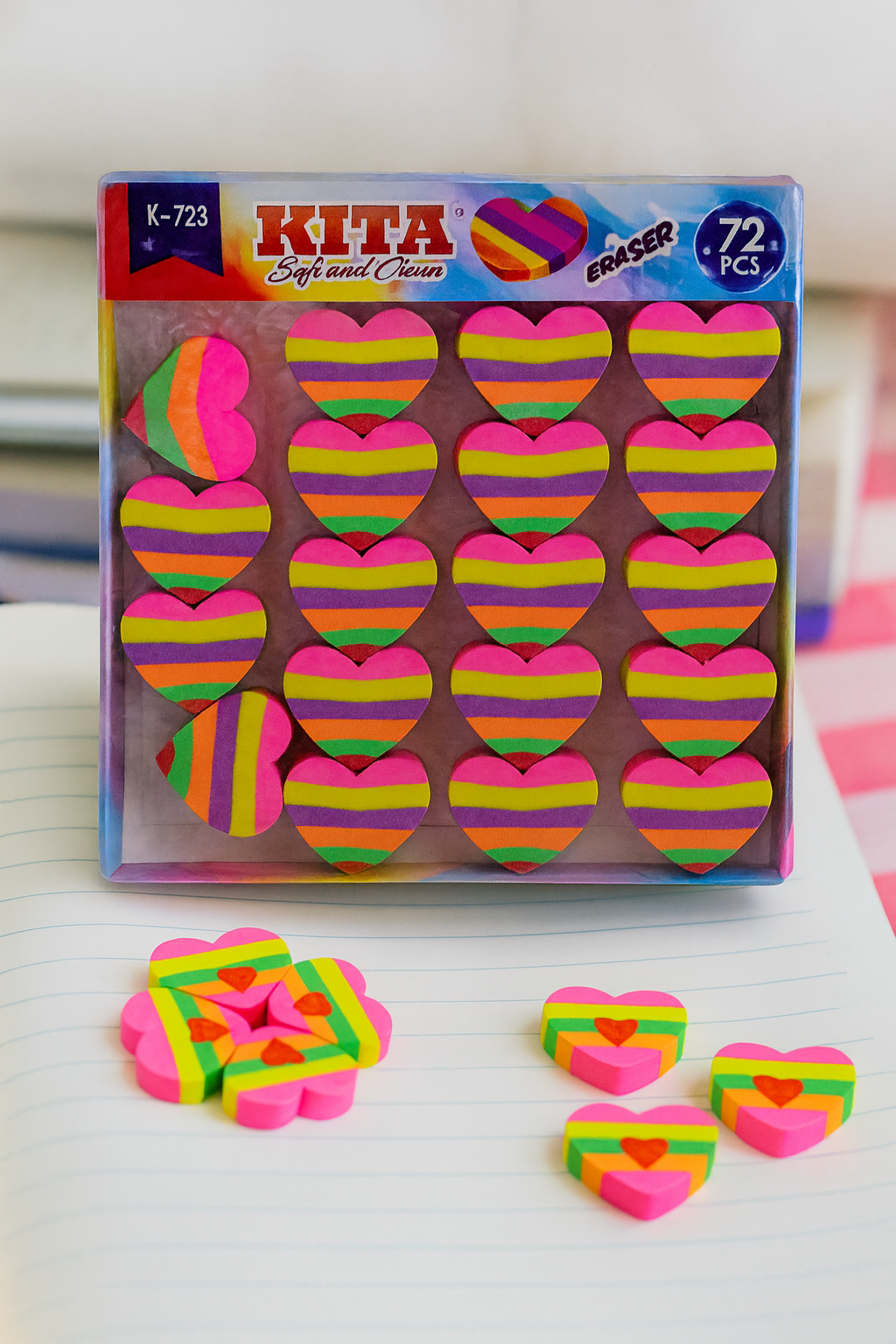 ❤❤Heart Shape Eraser Box❤❤