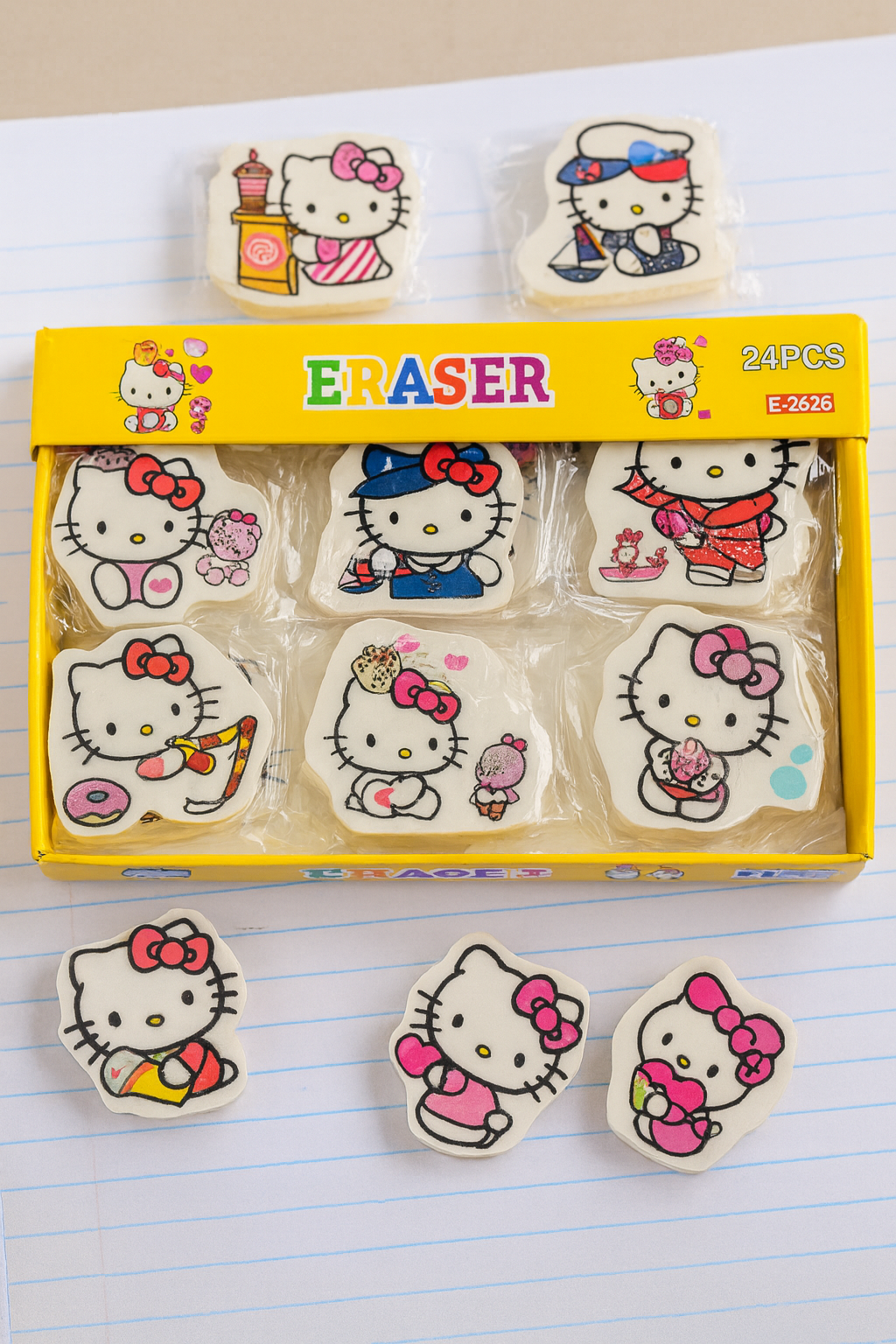 🐱 Hello Kitty Eraser Set 🐱