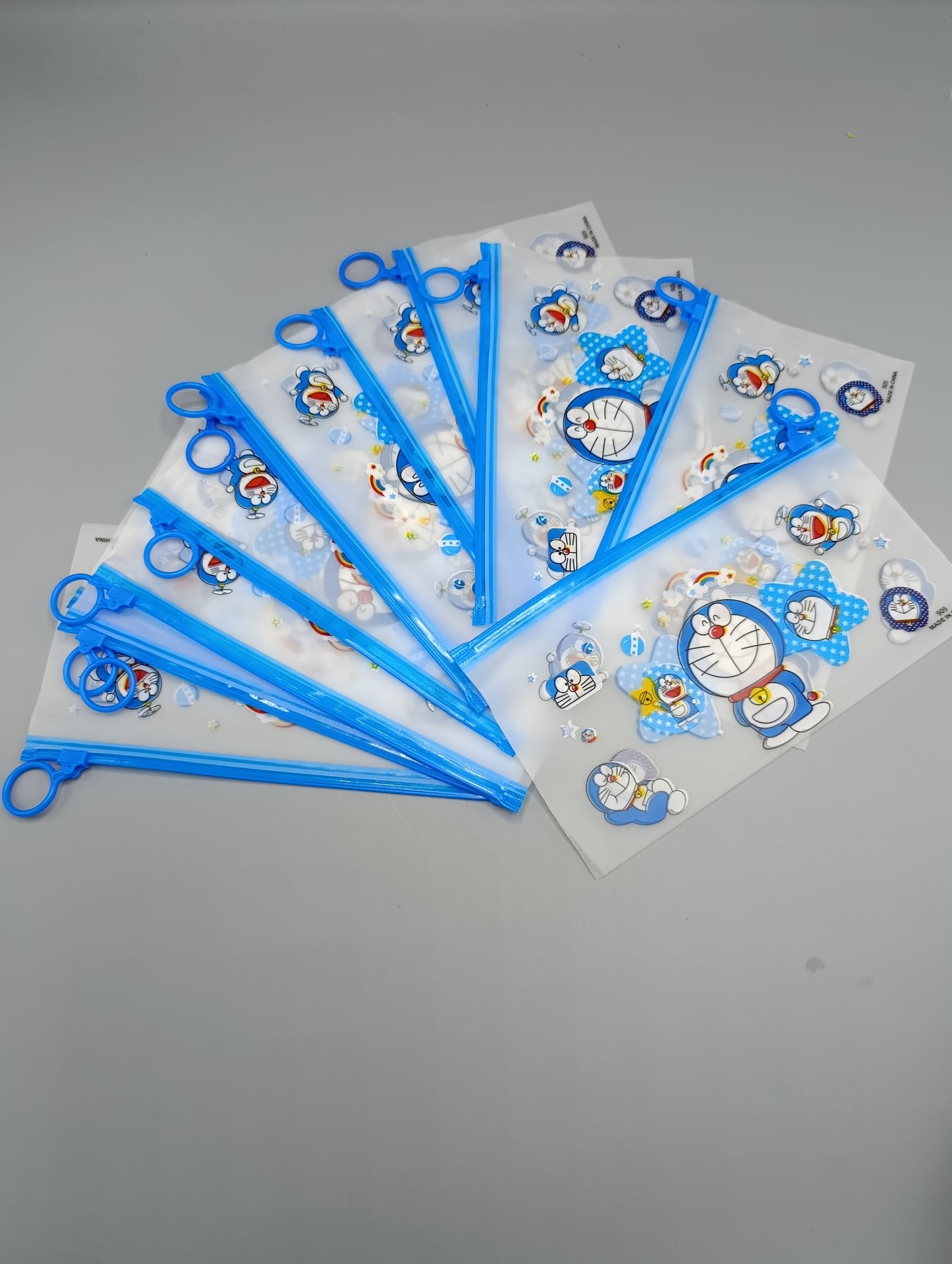 ποΈβ¨ Pack of 6 β Printed Transparent Plastic Pouches ππ¨