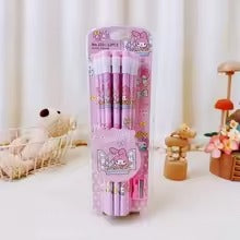 βοΈ 12 Pcs Colorful Pencils with Top Erasers & Sharpener π§½ποΈ