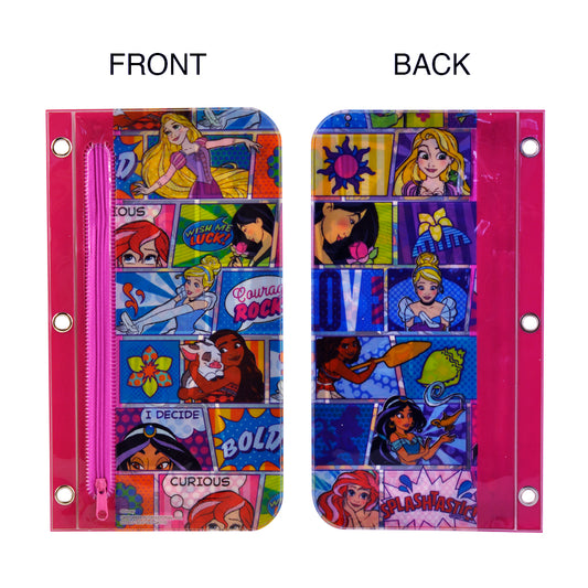 "Pencil & Crayon Pouch with Zipper – 3-Ring Binder Activity Set