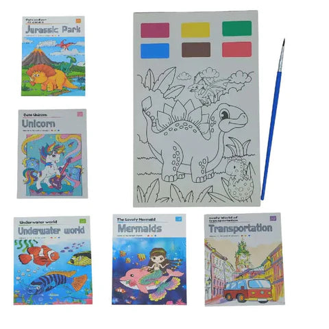 Watercolour Doodle Colouring Books
