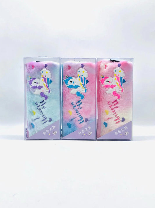 ๐ฆโจ Unicorn Plush Pencil Pouch ๐๏ธ๐