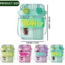 ππ₯€ Double Straw Crystal Water Bottle β Sparkle & Sip in Style! β¨π§