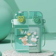 ππ₯€ Double Straw Crystal Water Bottle β Sparkle & Sip in Style! β¨π§