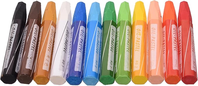 Fantastic colours oil pastels 12shades
