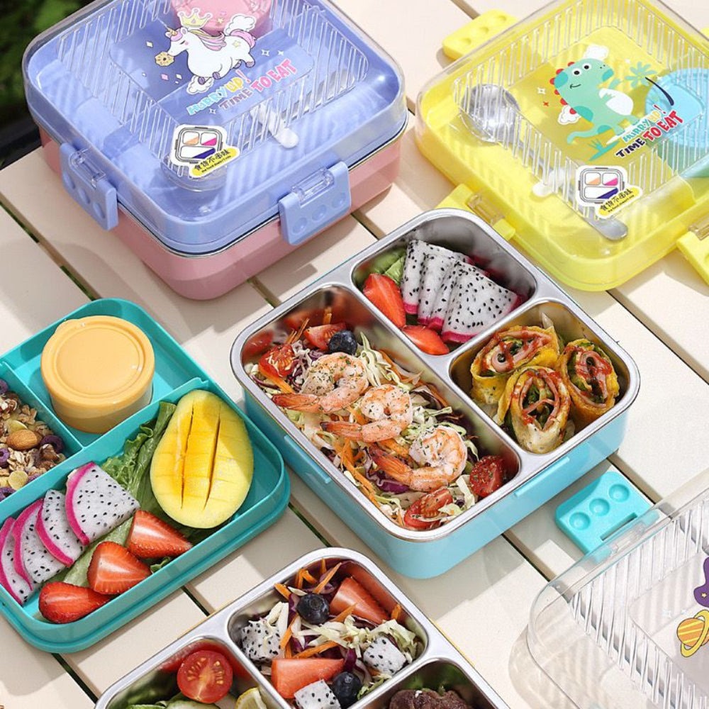 🍱✨ Stainless Steel Bento Lunch Box for Kids🧒