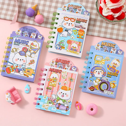 🚀🎶🐻 Space Music Club Bear Mini Notebook – Cute Notes from the Stars! 📓✨