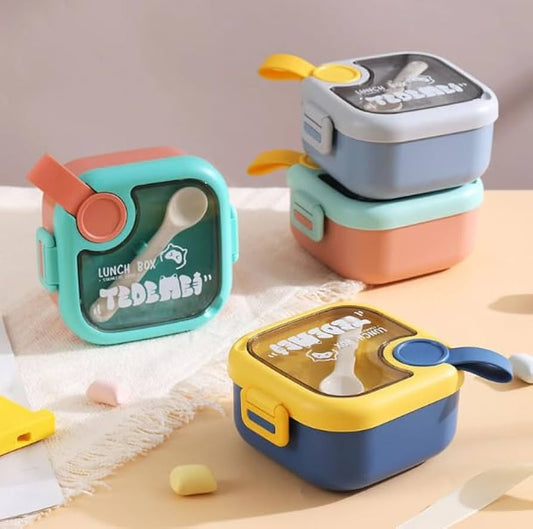 🎨 Art-Square Box – Fun & Safe stainless steel Lunch Box  🌈🧃🧒