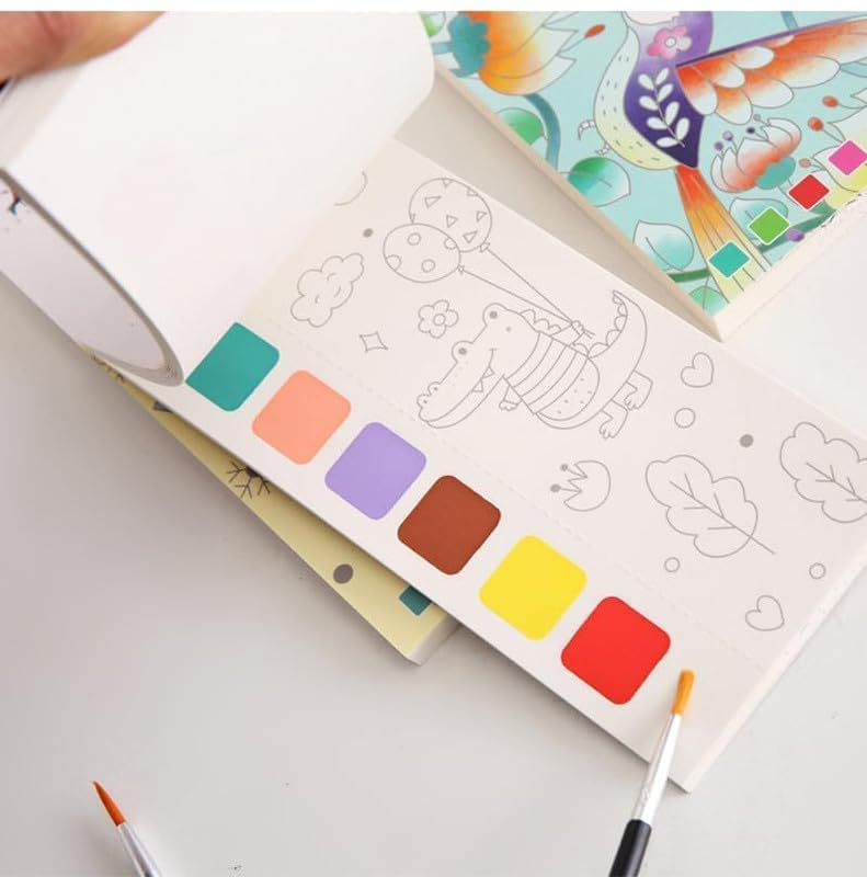 Kids Watercolour Painting Story Books