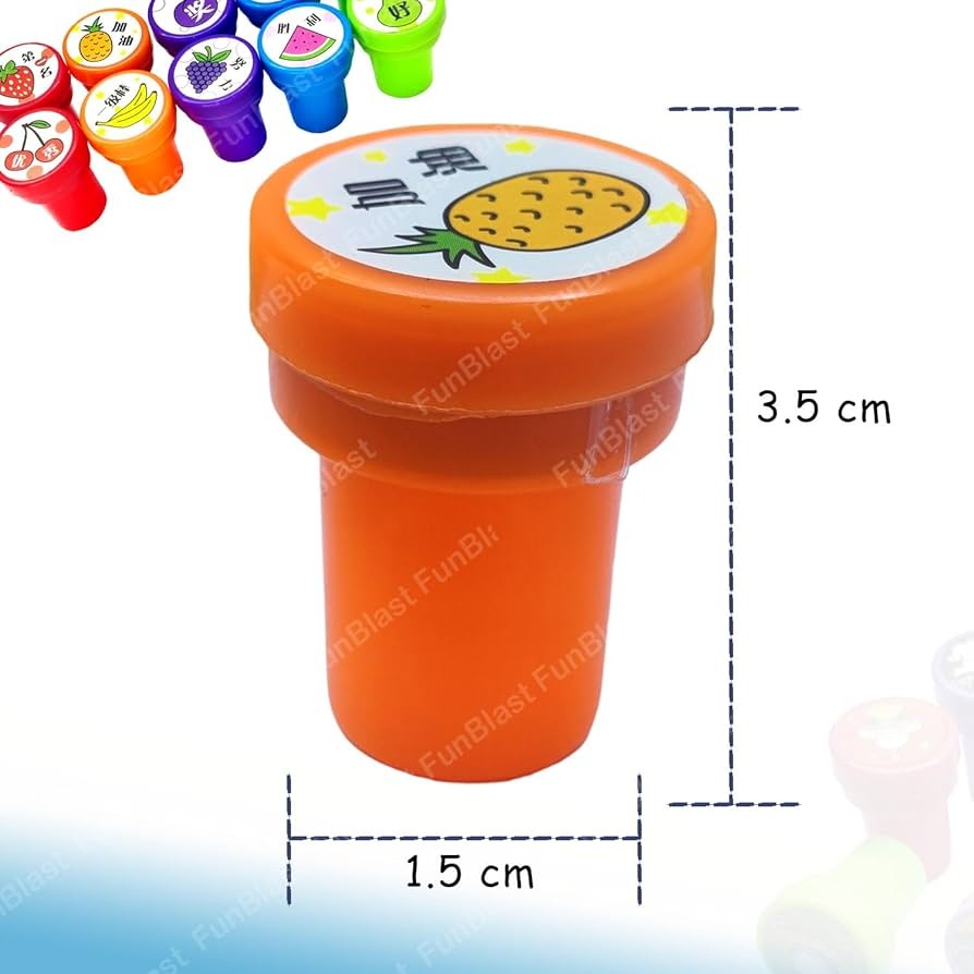 🖋️✨ 10pcs Assorted Fun Stamps 🎨🧒
