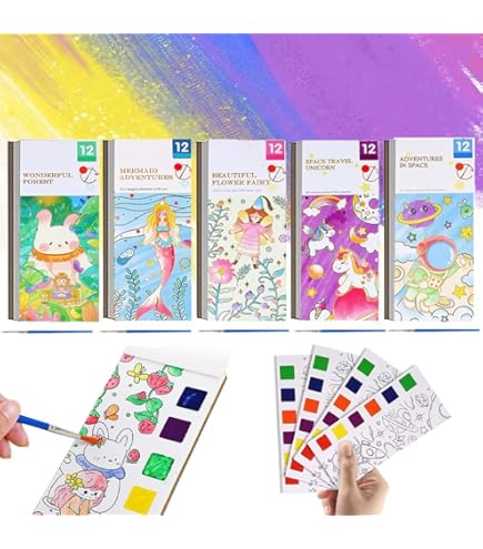 Kids Watercolour Painting Story Books