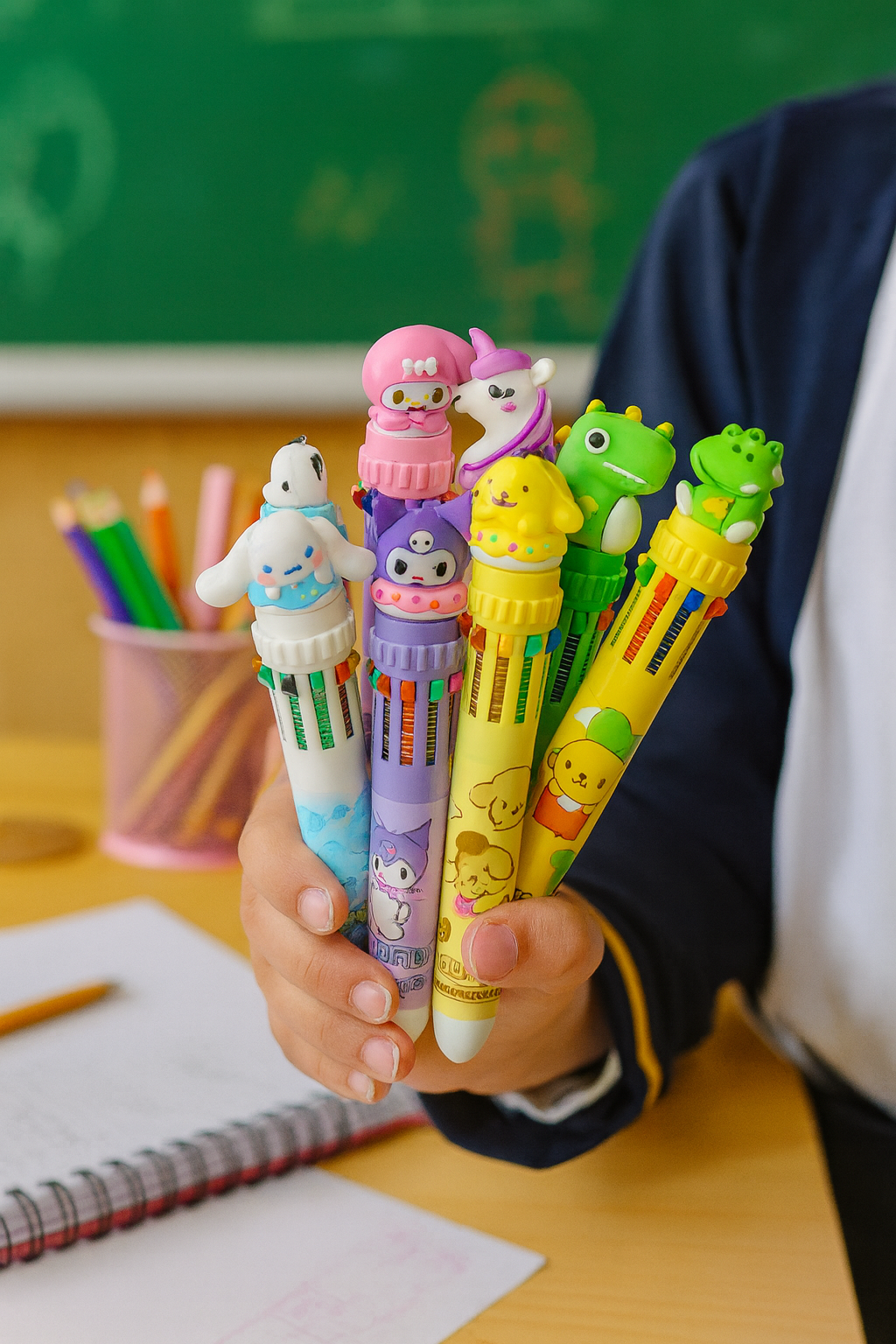 🖊️ Cute Character Multicolours Pen  🌈
