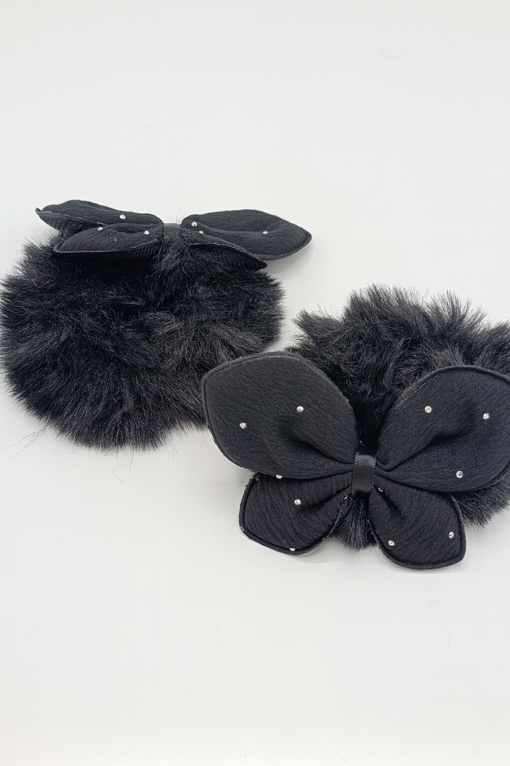 Colourful Bow Fur Hair Accessories