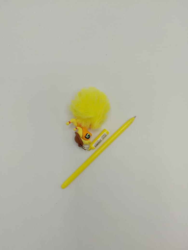💖🦄 Fluffy Unicorn Pen with Pom Pom – Dreamy Writing Fun! 🌈