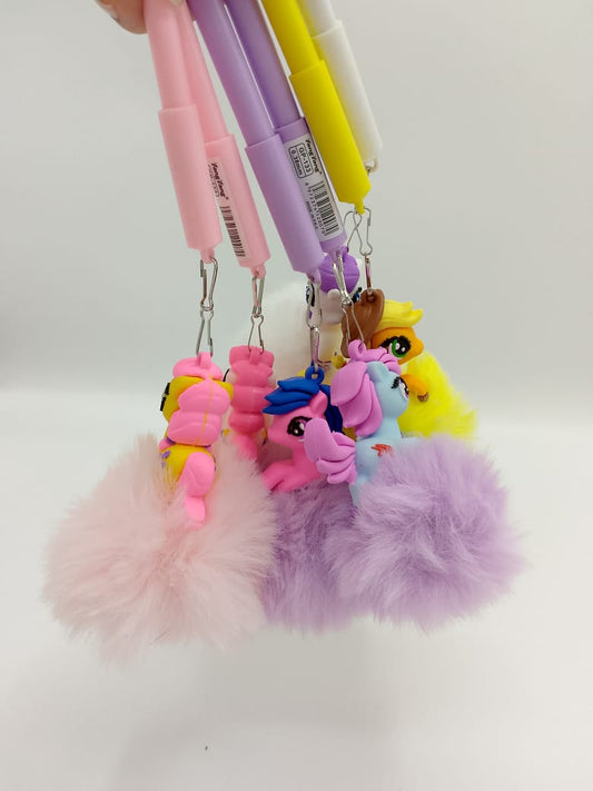 💖🦄 Fluffy Unicorn Pen with Pom Pom – Dreamy Writing Fun! 🌈