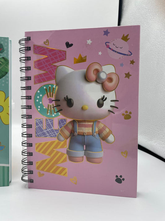 🦄📓 Cute Cartoon Spiral Diaries 🎀✨