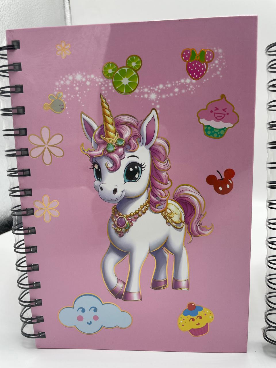 🦄📓 Cute Cartoon Spiral Diaries 🎀✨