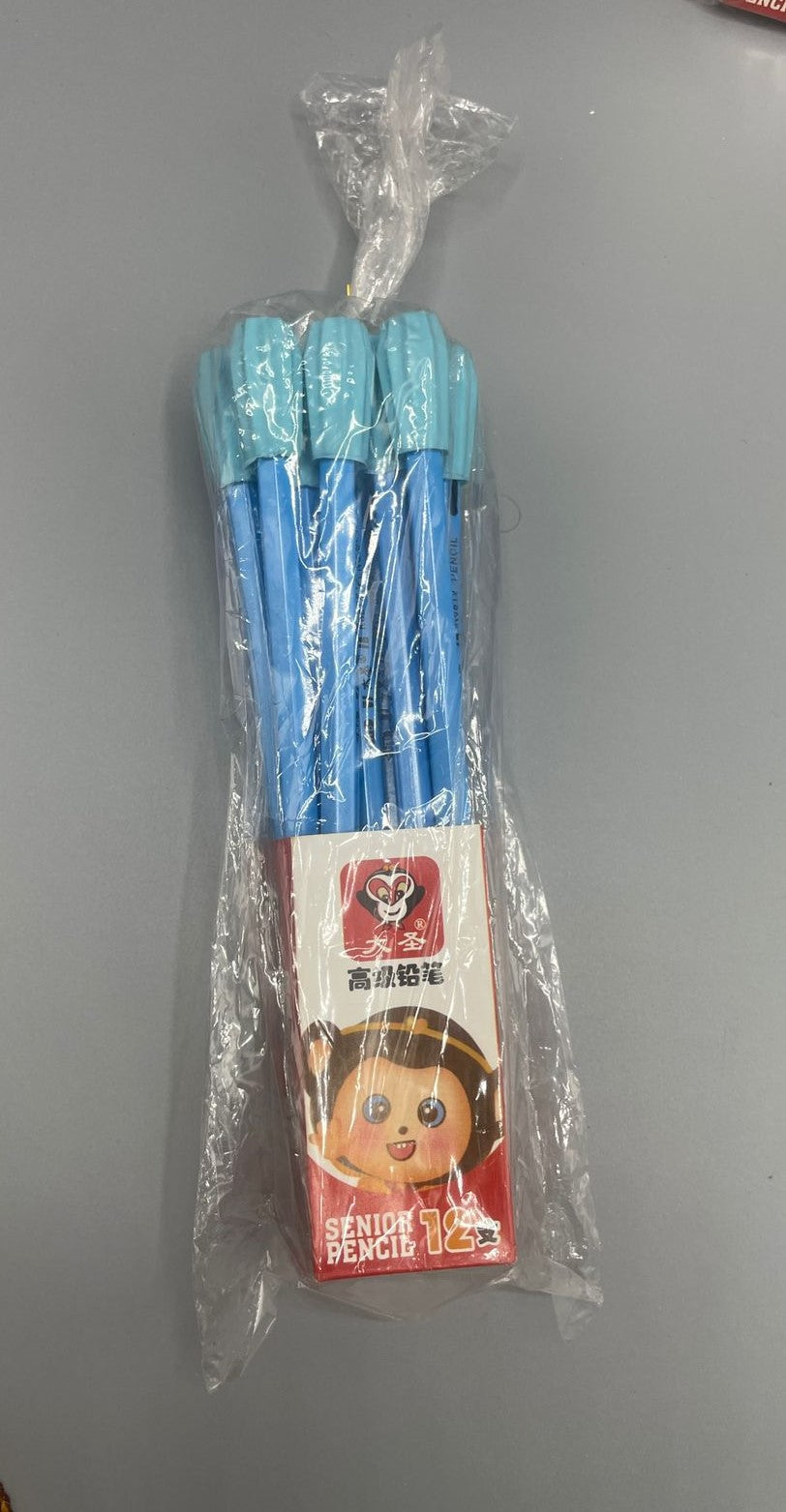✏️ 12 PCs Colourful Pencils with Top Erasers 🧽🖍️ – Perfect for School & Fun!