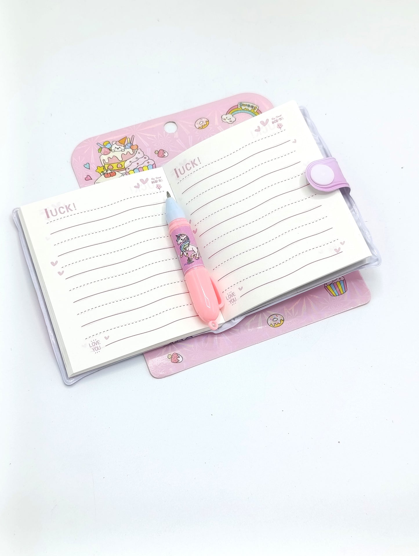 📝 Mini Diary with Cute Pen ✨
