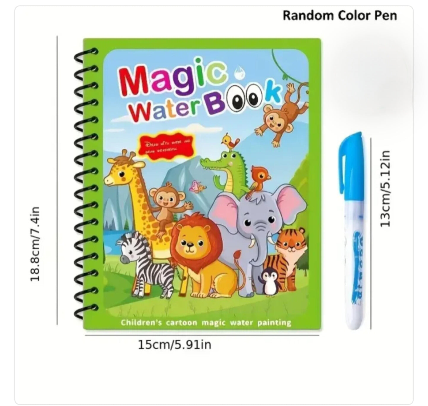 Magic Water Pen Drawing Book