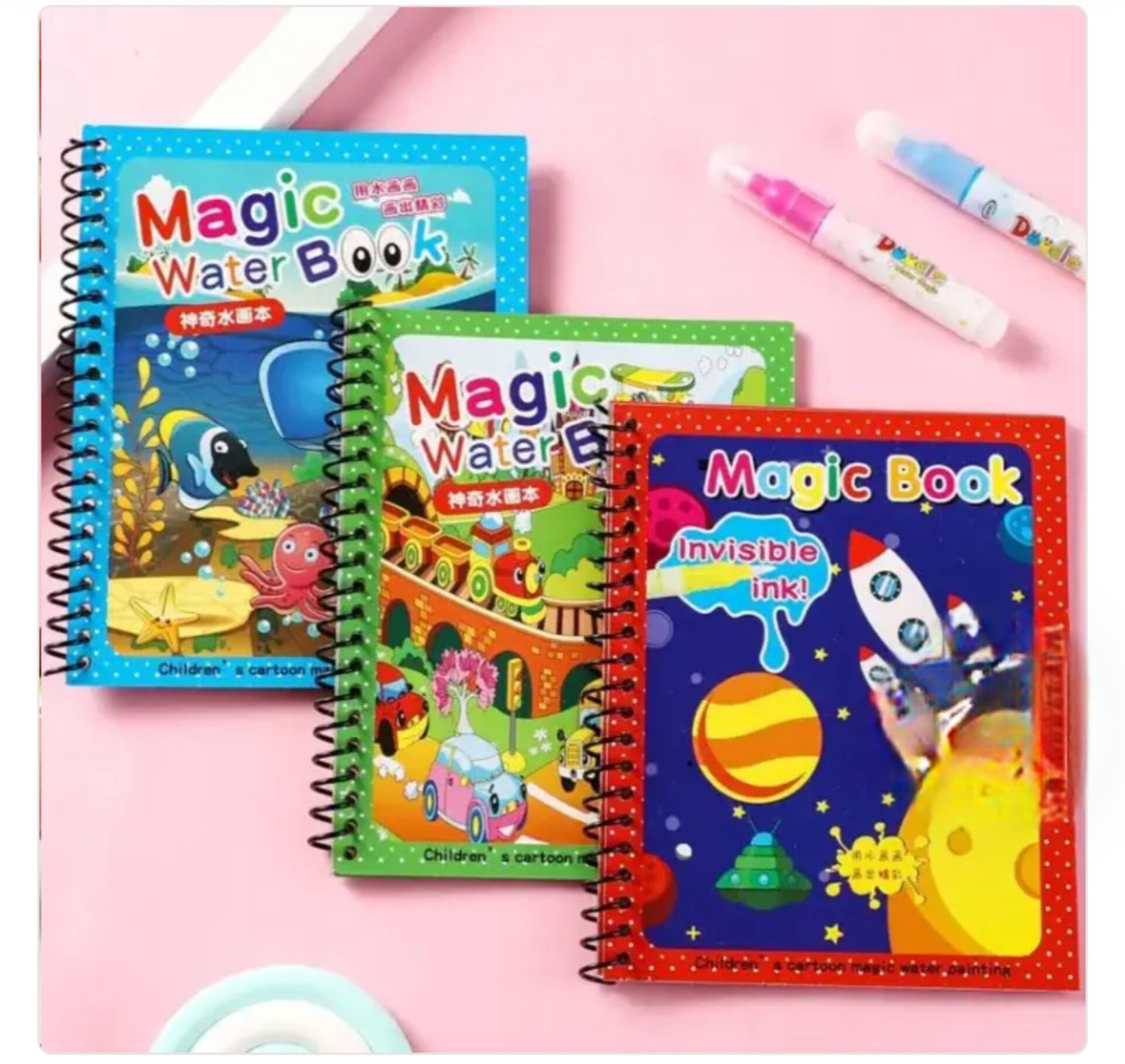 Magic Water Pen Drawing Book