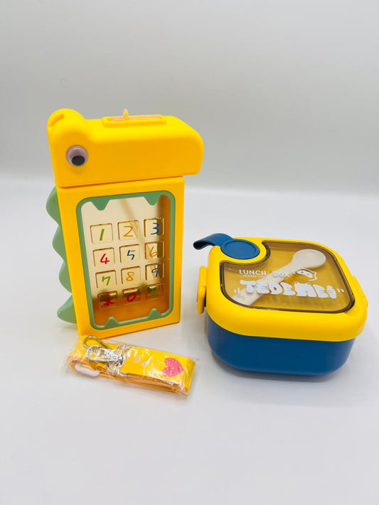 🐾✨ Cute Combo Alert – Matching Lunch Box & Bottle Set!