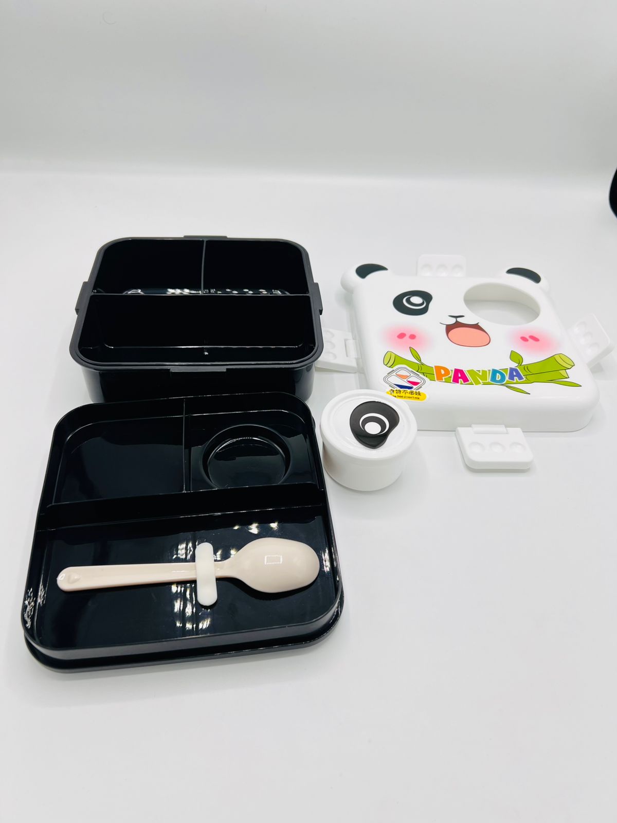 🐼✨ Cartoon Fun Set – Lunch & Water Bottle for Kids!🐼🎋