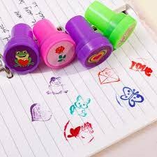 🖋️✨ 10pcs Assorted Fun Stamps 🎨🧒