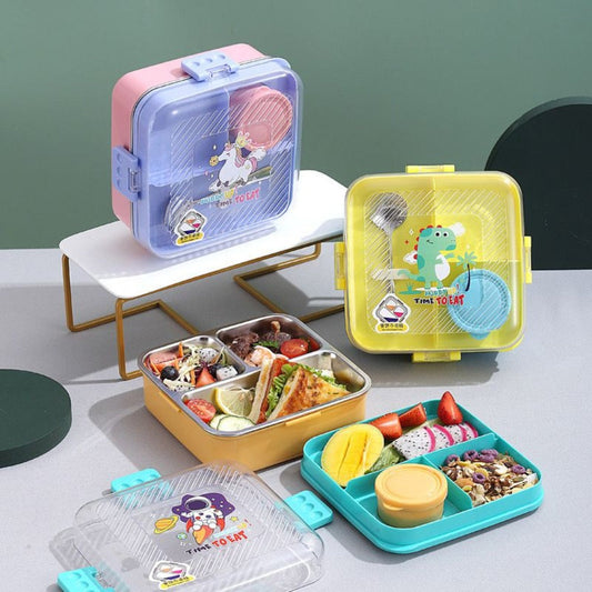 🍱✨ Stainless Steel Bento Lunch Box for Kids🧒