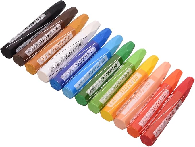 Fantastic colours oil pastels 12shades